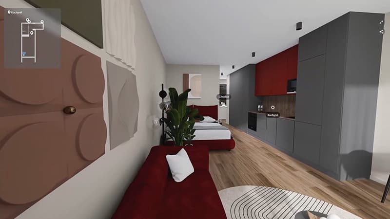 Virtuální prohlídka 1+kk